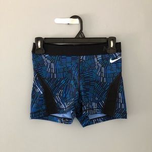 Blue Nike Pro Hypercool Dri-Fit Spandex